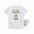 We are Thriving-Women’s short sleeve T-shirt and Dog bandana set